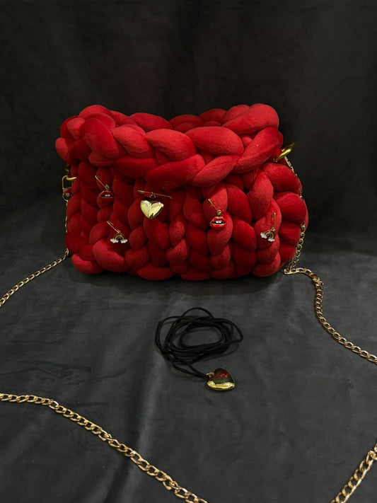 Borsa marshmeallow rossa