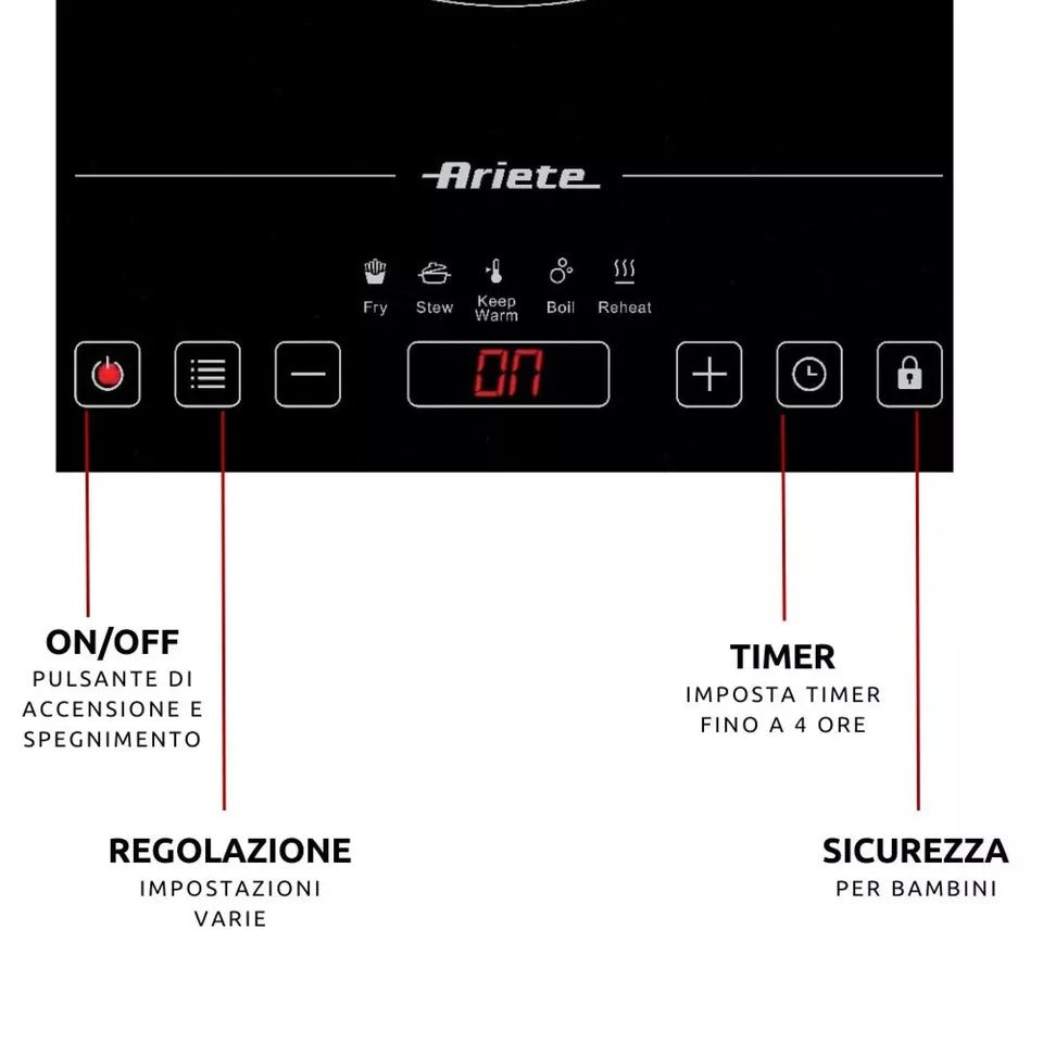 Piastra ad induzione ariete