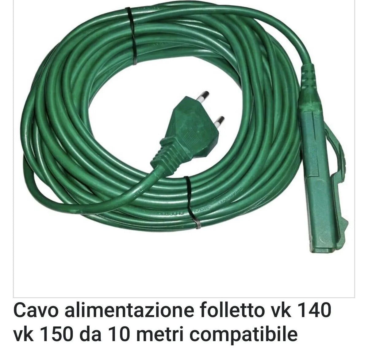 Cavo alimentazione folletto vk140,10 metri compatibile