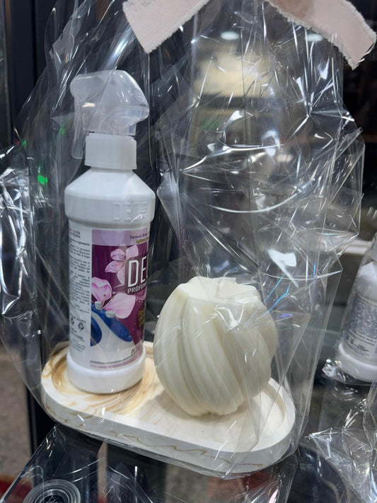 Candela 100% vegetale con stirofacile peonia